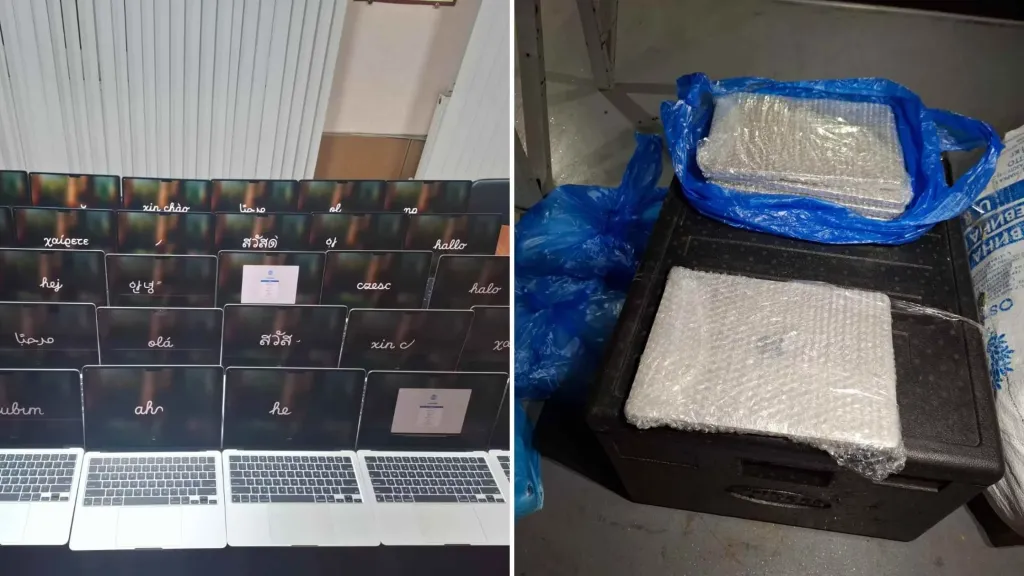 На кордоні у Вінницькій області виявили 30 ноутбуків MacBook у рейсовому автобусі