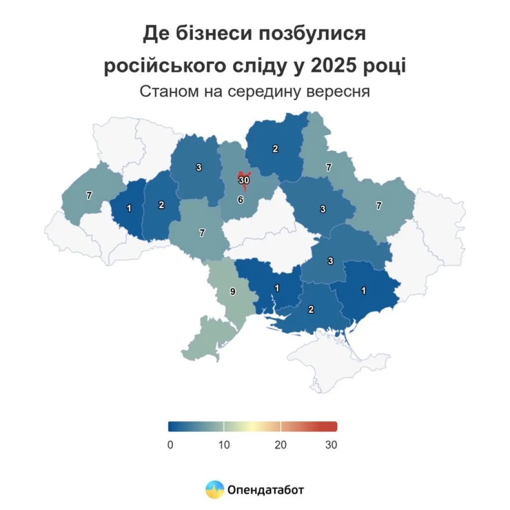 Сім компаній Вінниччини у 2025 році виключили російських власників