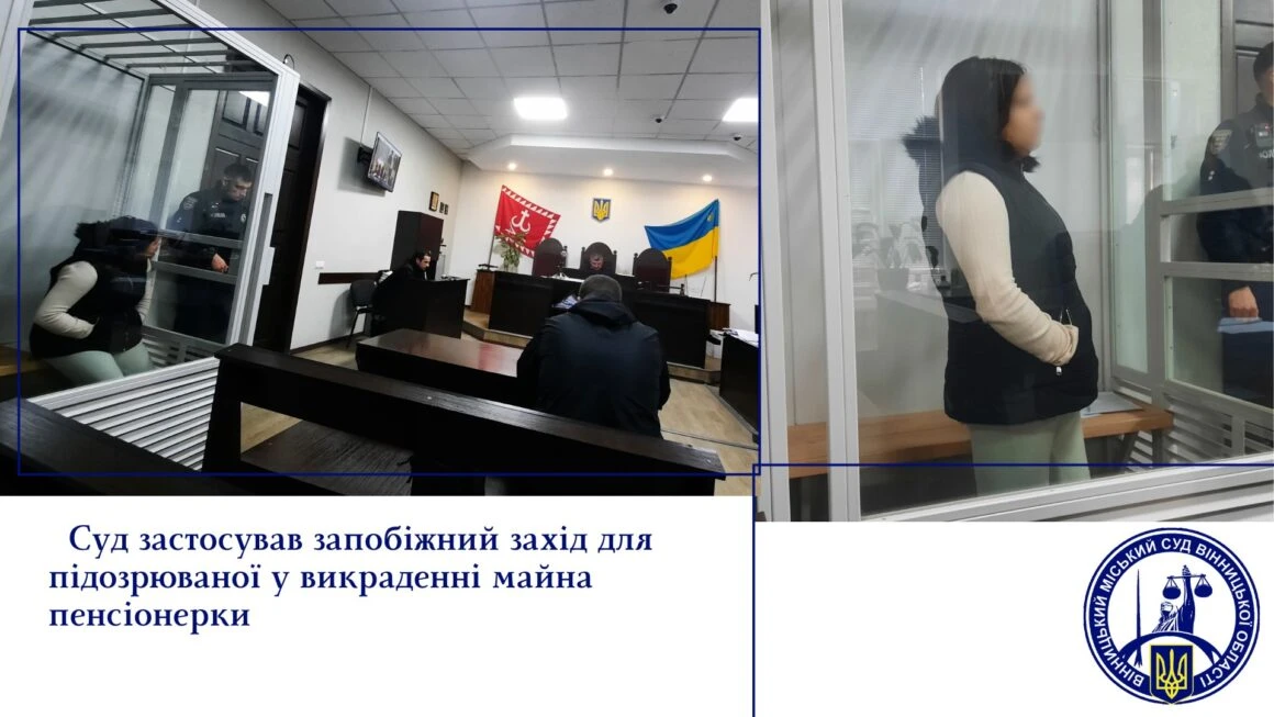У Вінниці підозрюваній у крадіжках обрали запобіжний захід: 60 діб під вартою і застава 242 240 грн