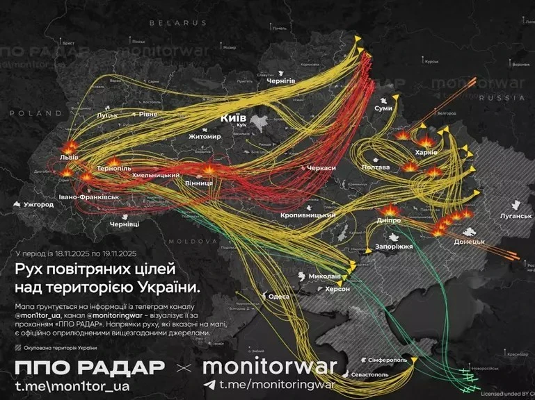 Україна пережила чергову масовану атаку ракет і дронів