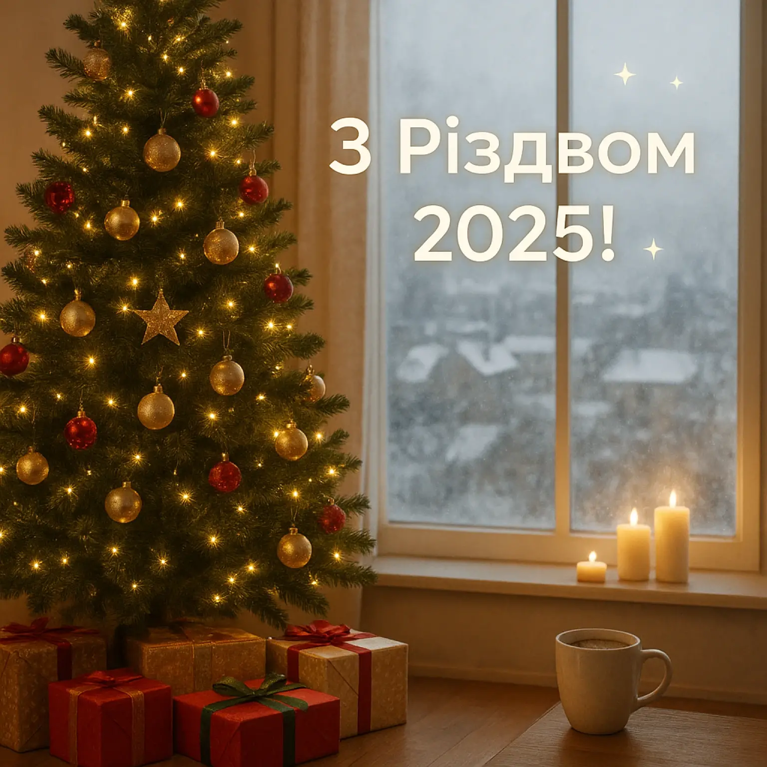 Привітання з різдвом 2025