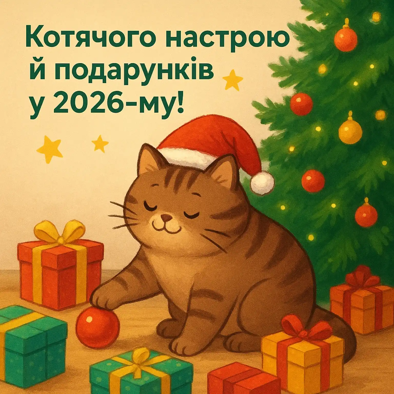 Привітання з прийдешнім новим роком 2026