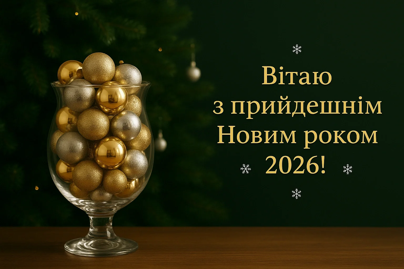 Привітання з прийдешнім новим роком 2026
