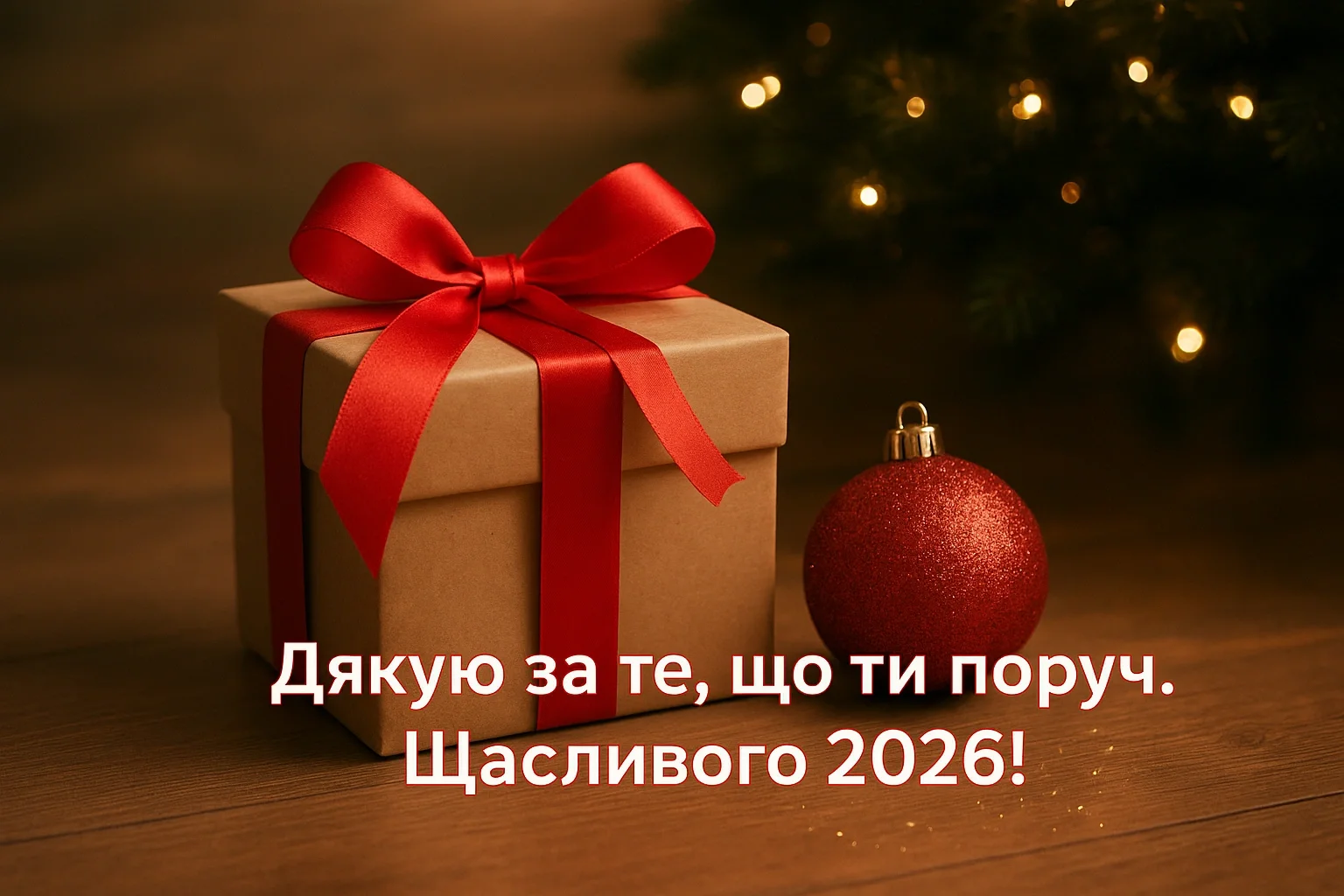 Привітання з прийдешнім новим роком 2026