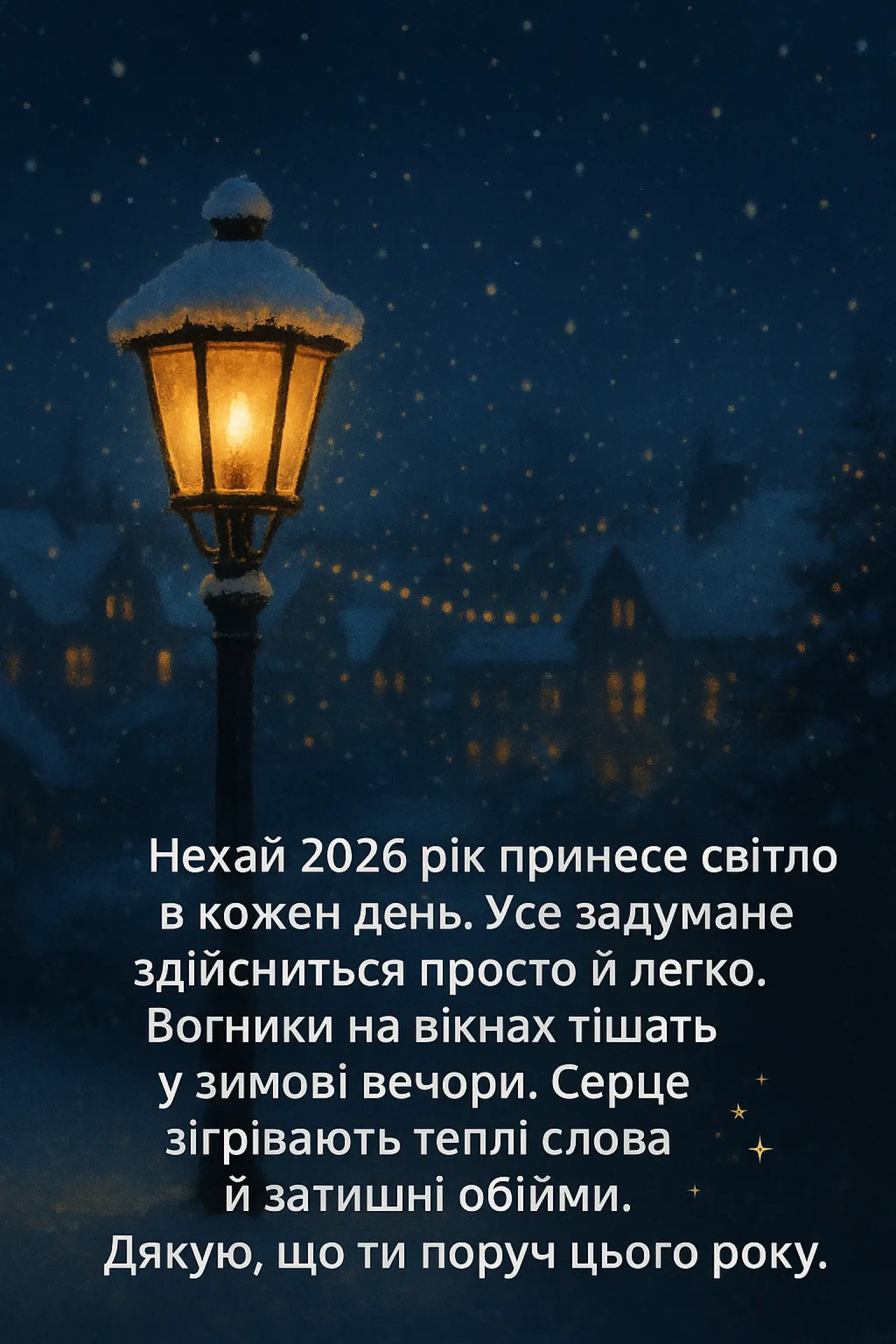 Привітання з прийдешнім новим роком 2026