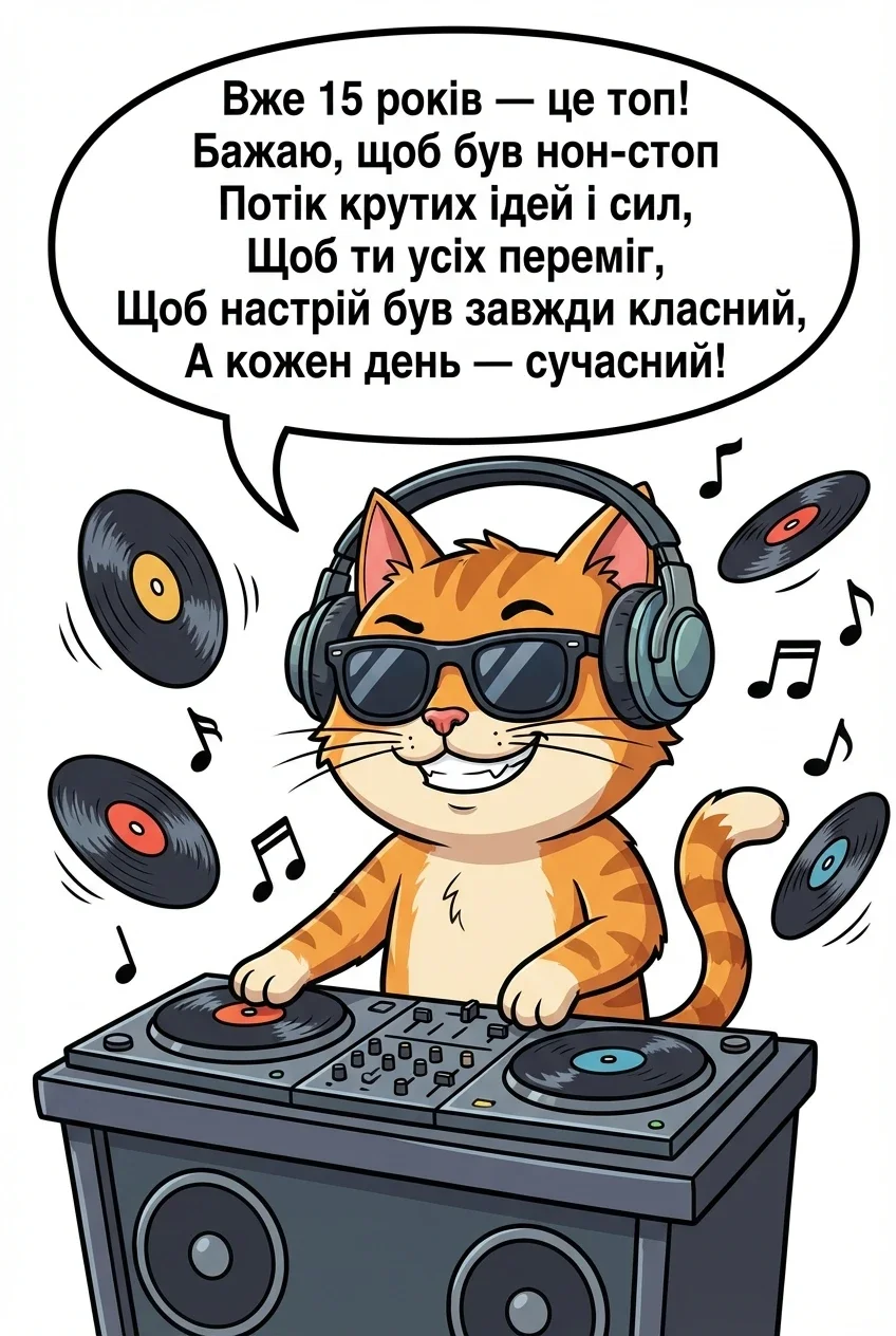 вітання з днем народження 15 років хлопчику