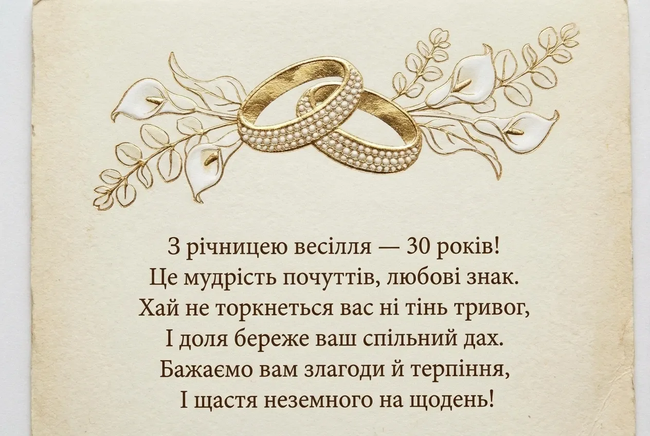 Весілля 30 років