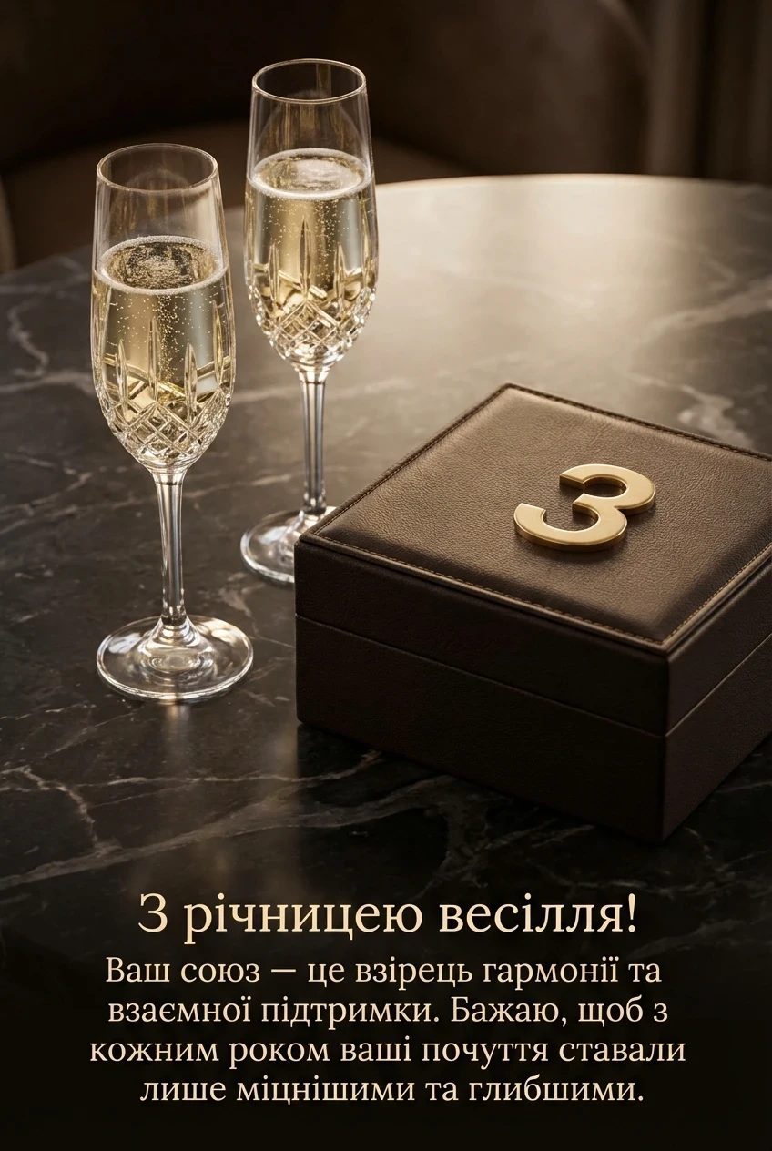 з річницею 3 роки весілля