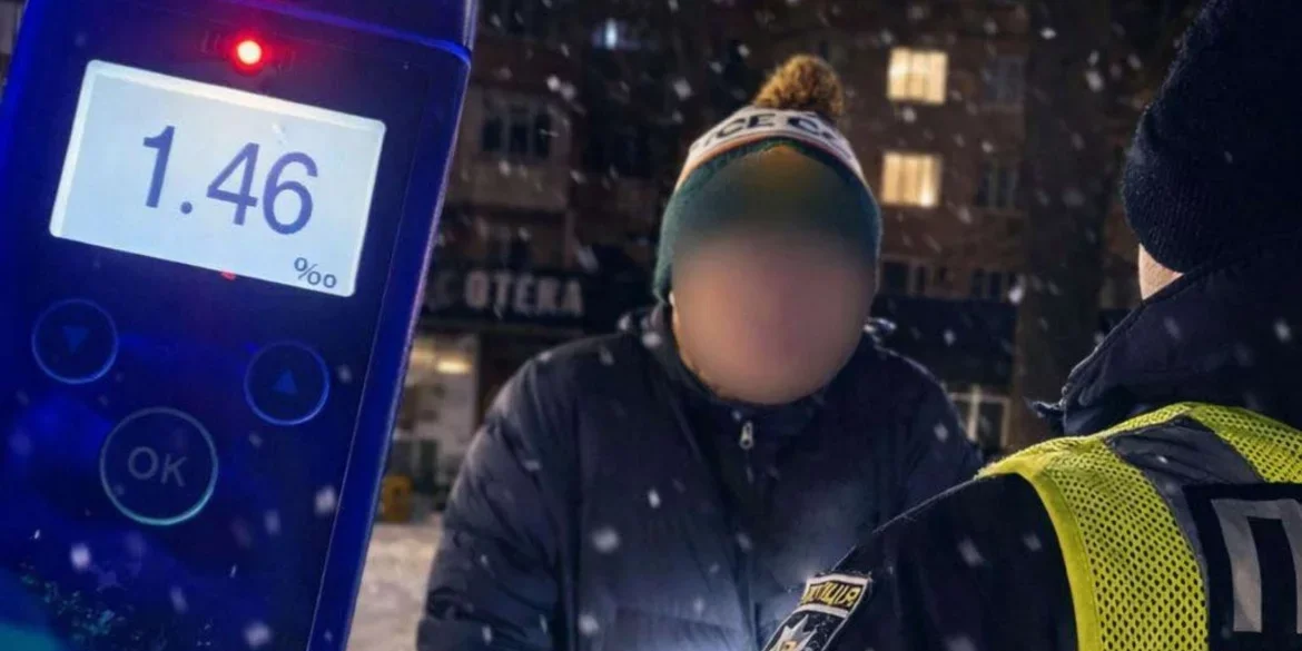 У Вінниці патрульні затримали водія з рекордним рівнем алкоголю за кермом