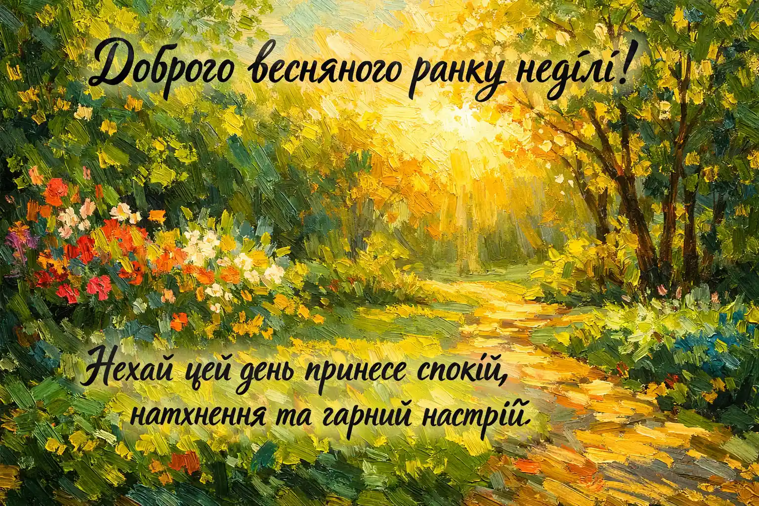 Доброго весняного ранку неділі: картинки та найтепліші побажання для душевного відпочинку