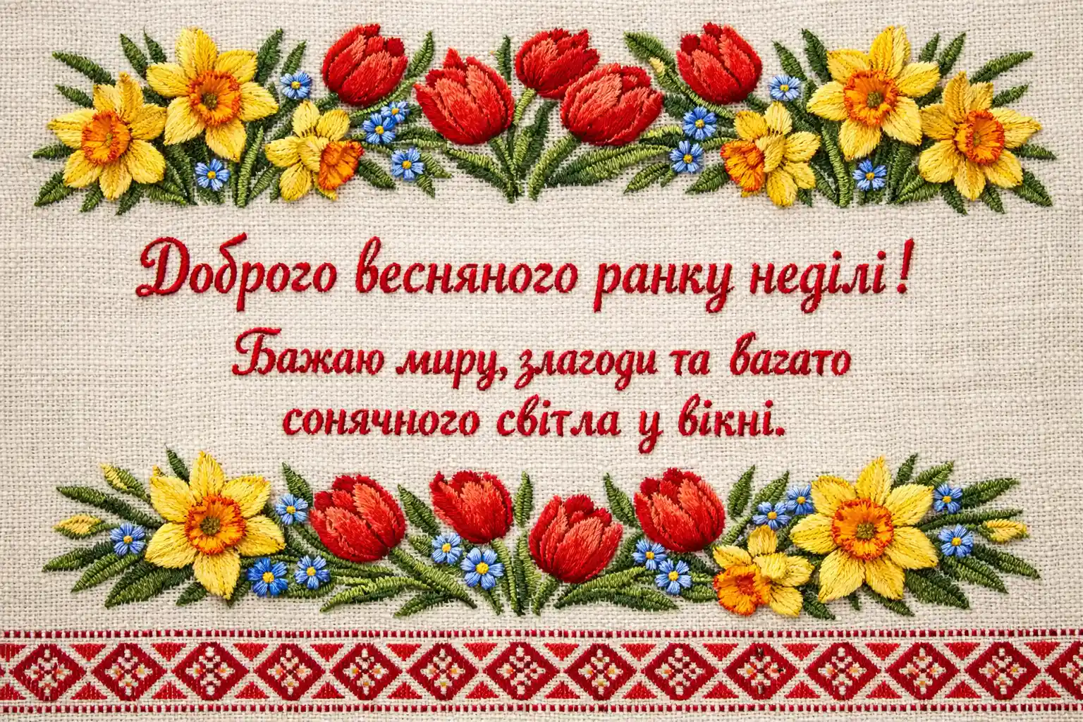 Доброго весняного ранку неділі: картинки та найтепліші побажання для душевного відпочинку