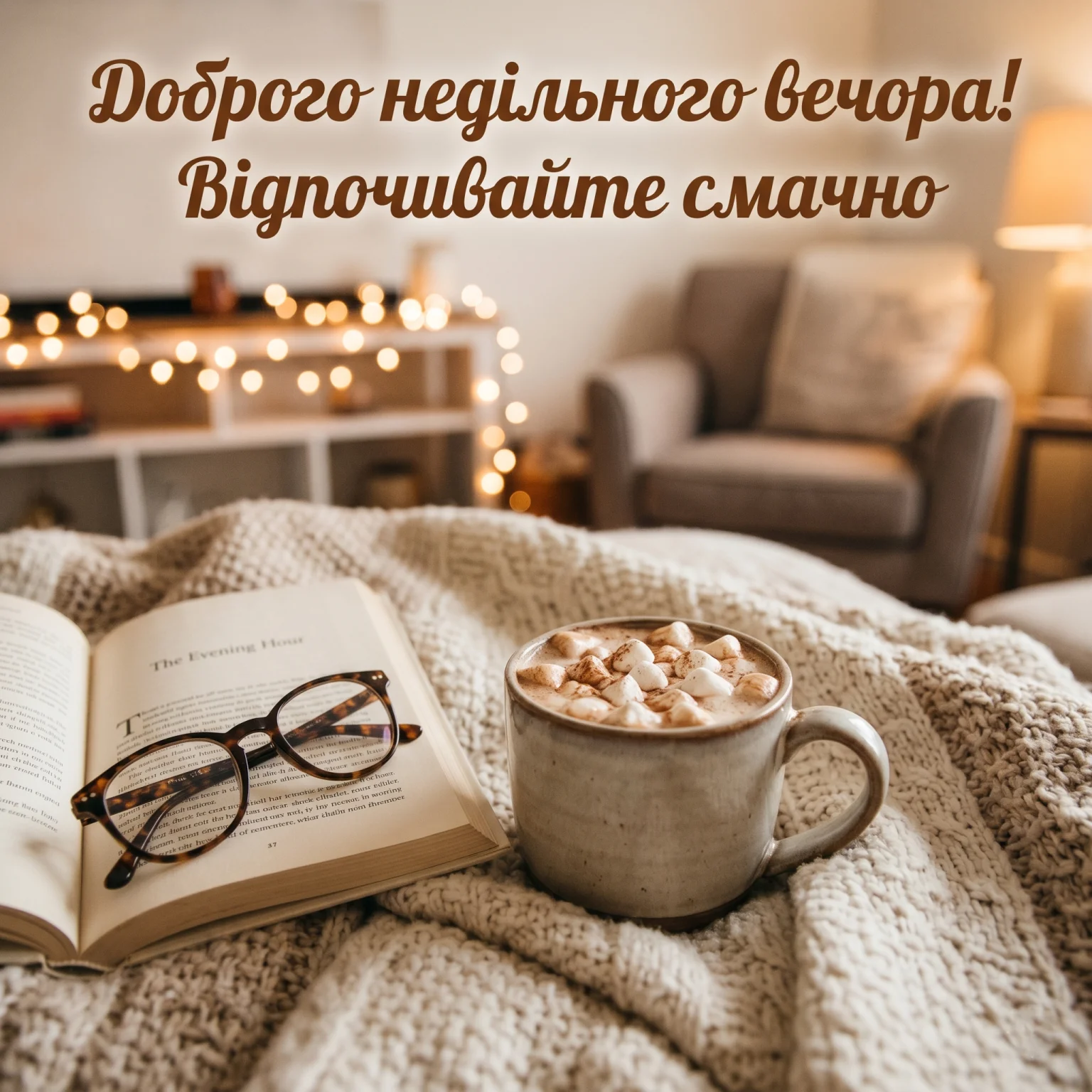 Доброго недільного вечора: найкращі картинки та душевні побажання українською