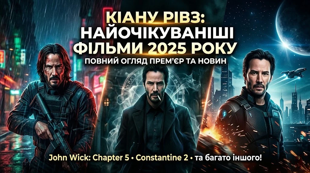 Найкращі фільми Кіану Рівза за 2020-2025 роки