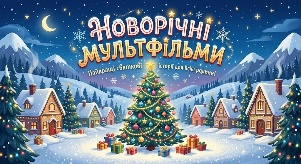 Добірка новорічних мультфільмів для дорослих і дітей