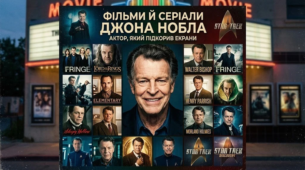 Усі фільми й серіали Джона Нобла: повна фільмографія